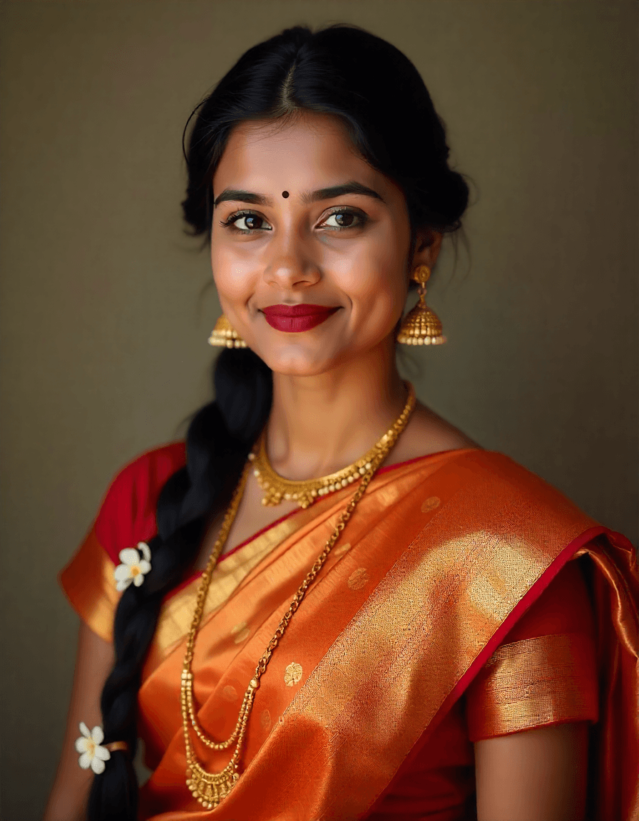 Model wearing Kundan necklace and earrings